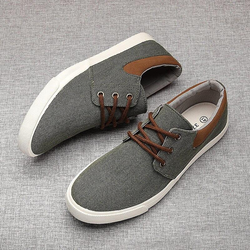 Men's Lace-Up Canvas Shoes Soft Sole Casual Shoes