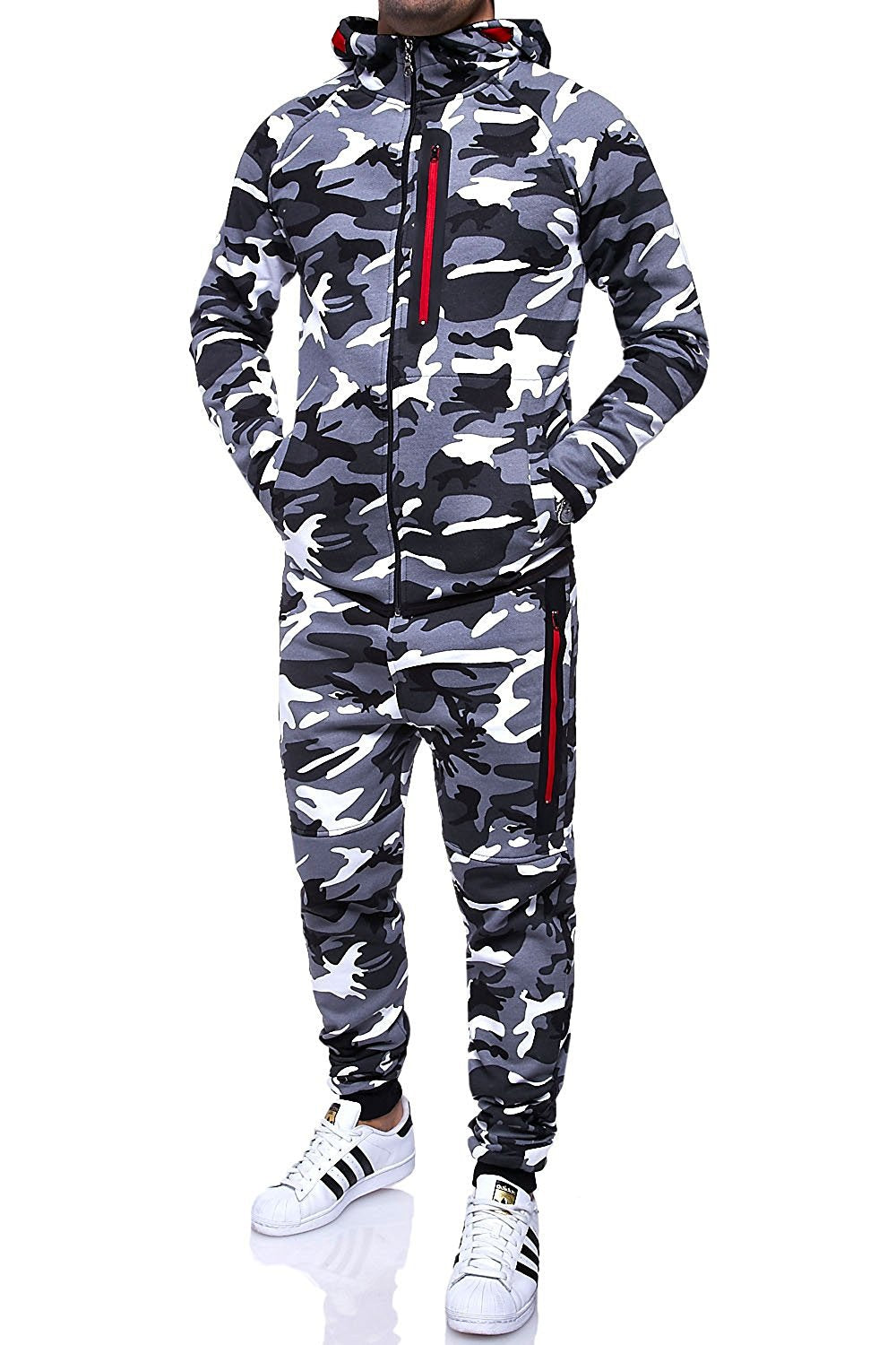 Men's Fashion And Comfort Hoodies Camouflage Sports Suit