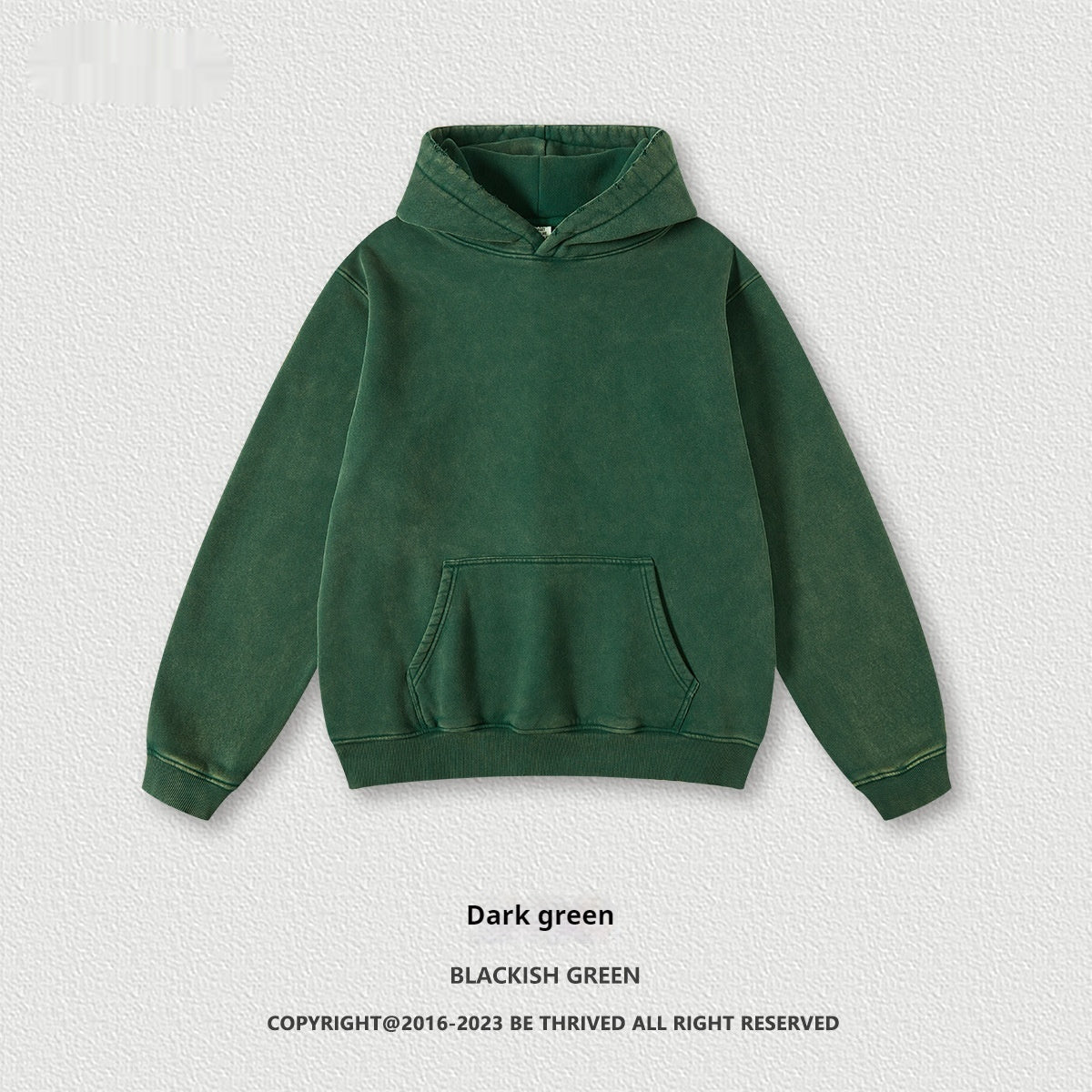 Hoodies Washed-out Vintage Fleece-lined Hooded