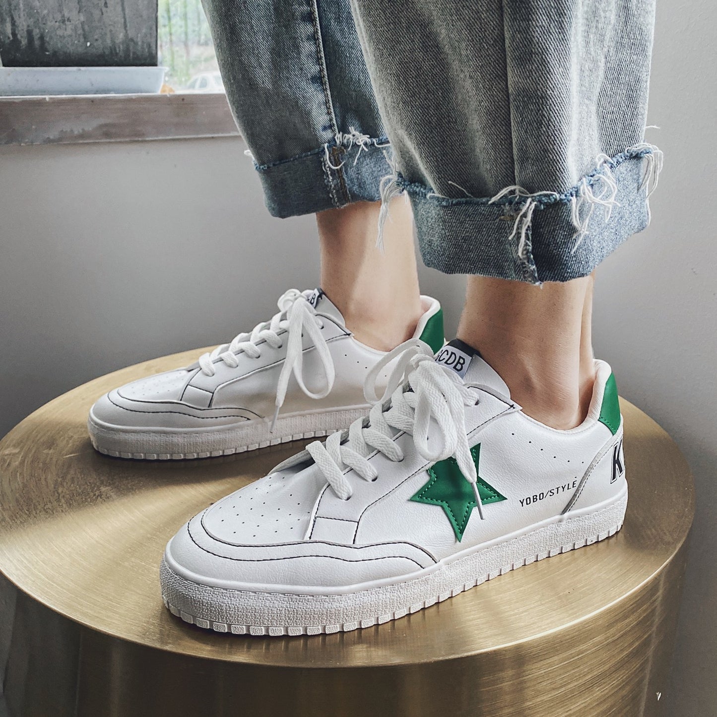 Low cut retro casual shoes all-match men's shoes