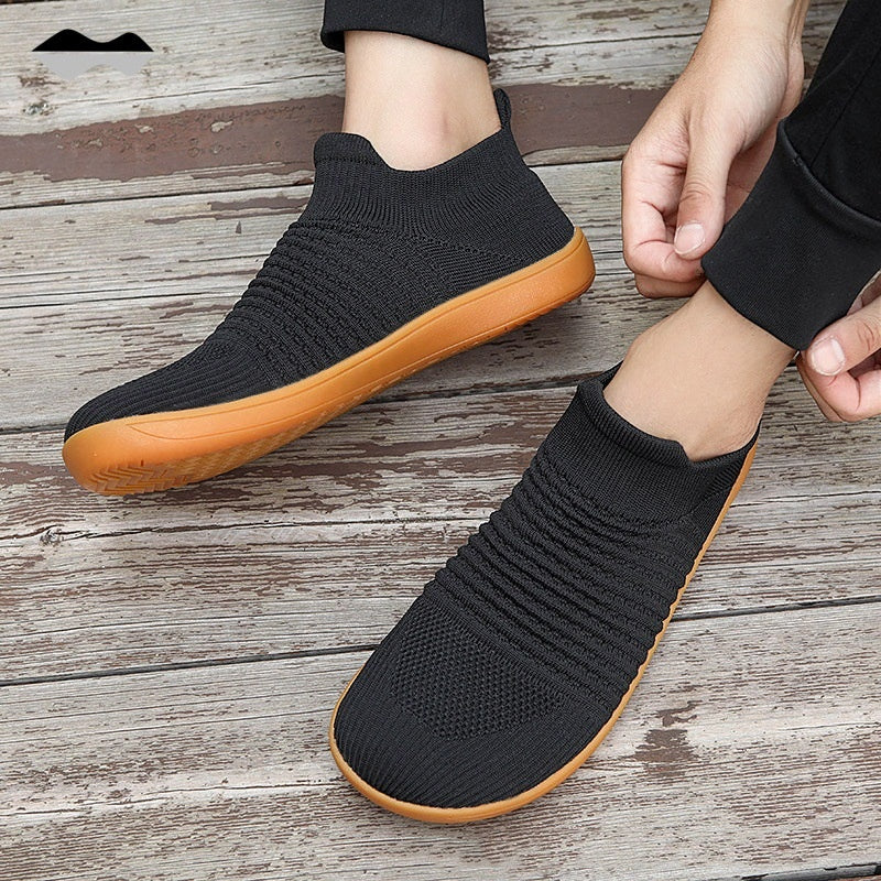 Wide Toe Shoes Bare Feet Sneaker Plus Size Men's Shoes