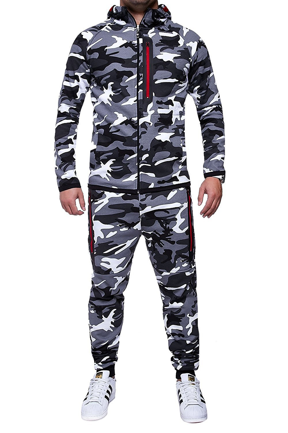 Men's Fashion And Comfort Hoodies Camouflage Sports Suit