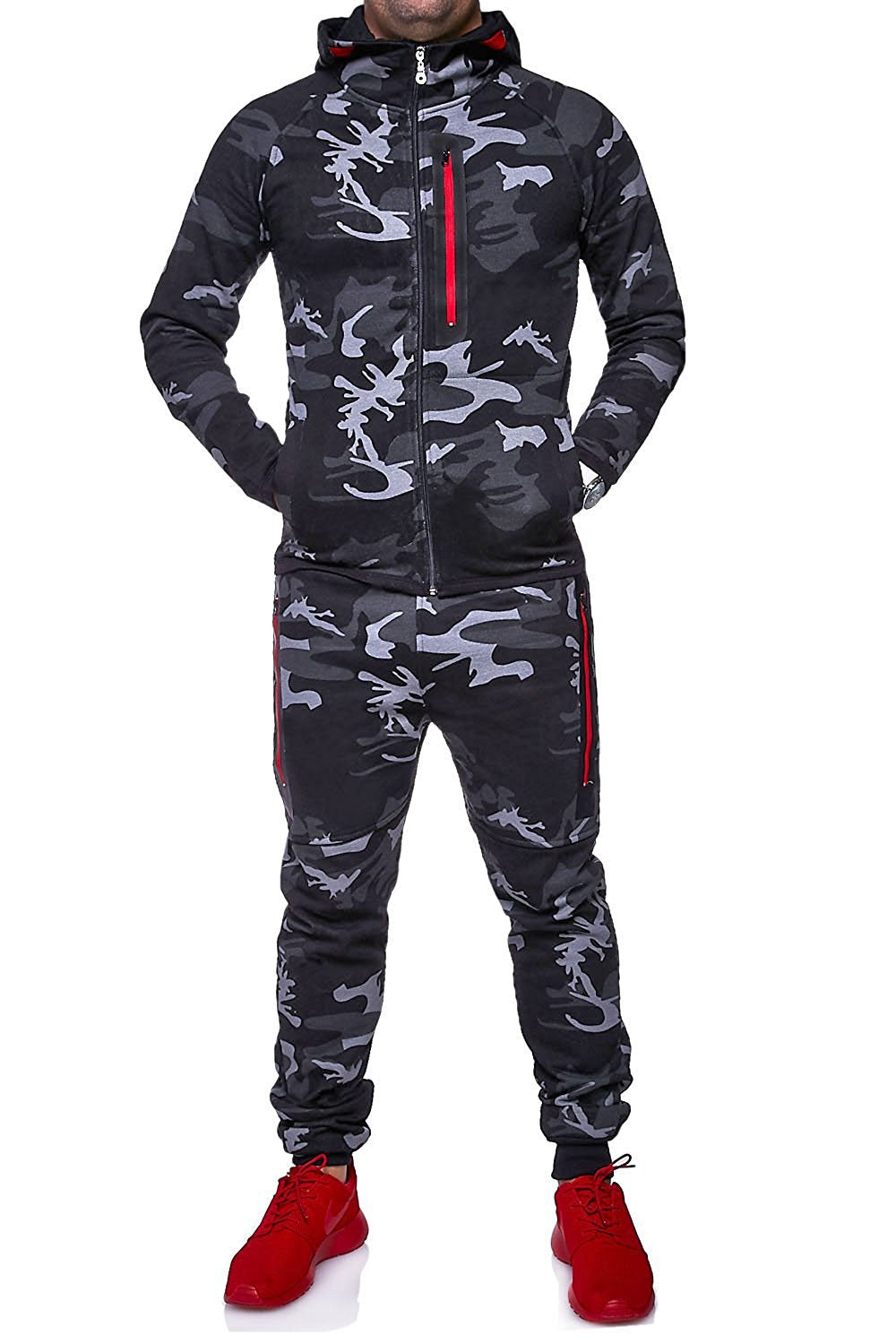Men's Fashion And Comfort Hoodies Camouflage Sports Suit