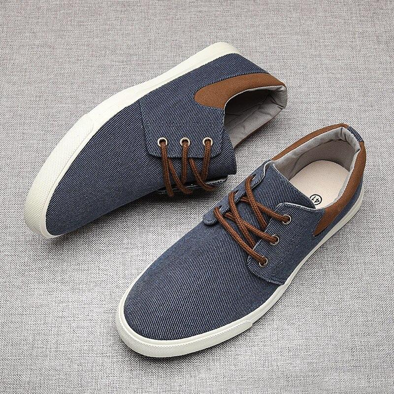 Men's Lace-Up Canvas Shoes Soft Sole Casual Shoes