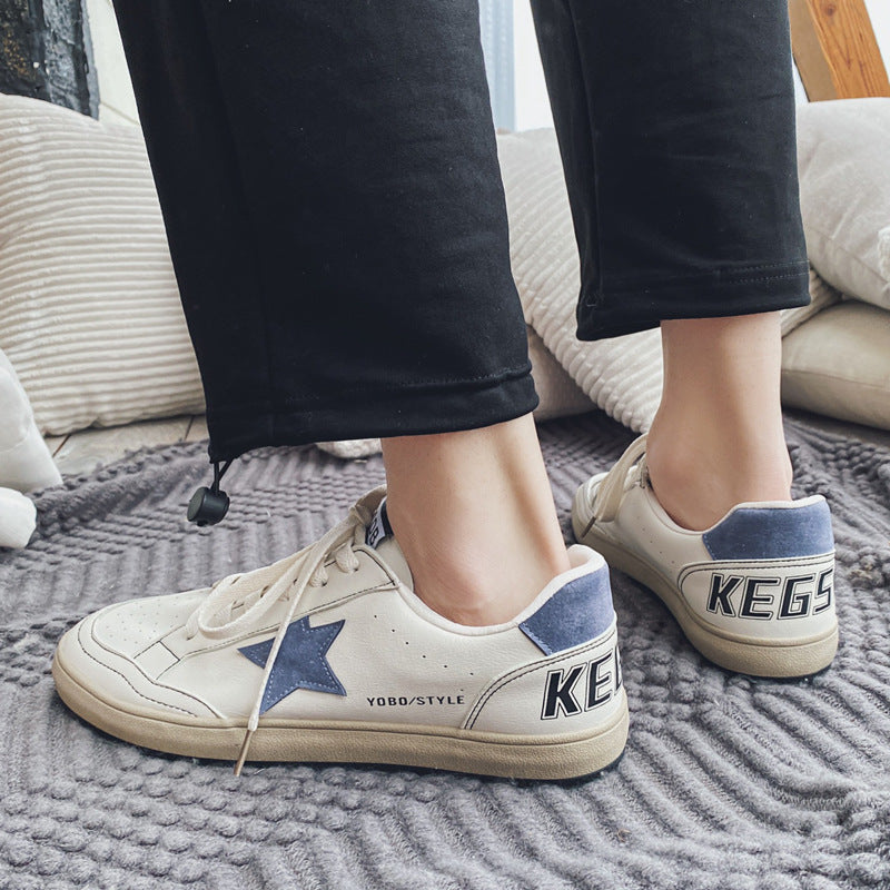 Low cut retro casual shoes all-match men's shoes