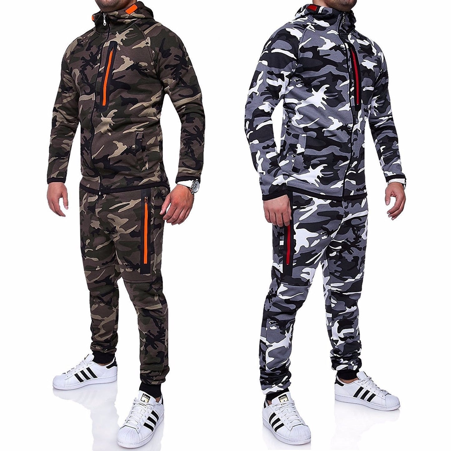 Men's Fashion And Comfort Hoodies Camouflage Sports Suit