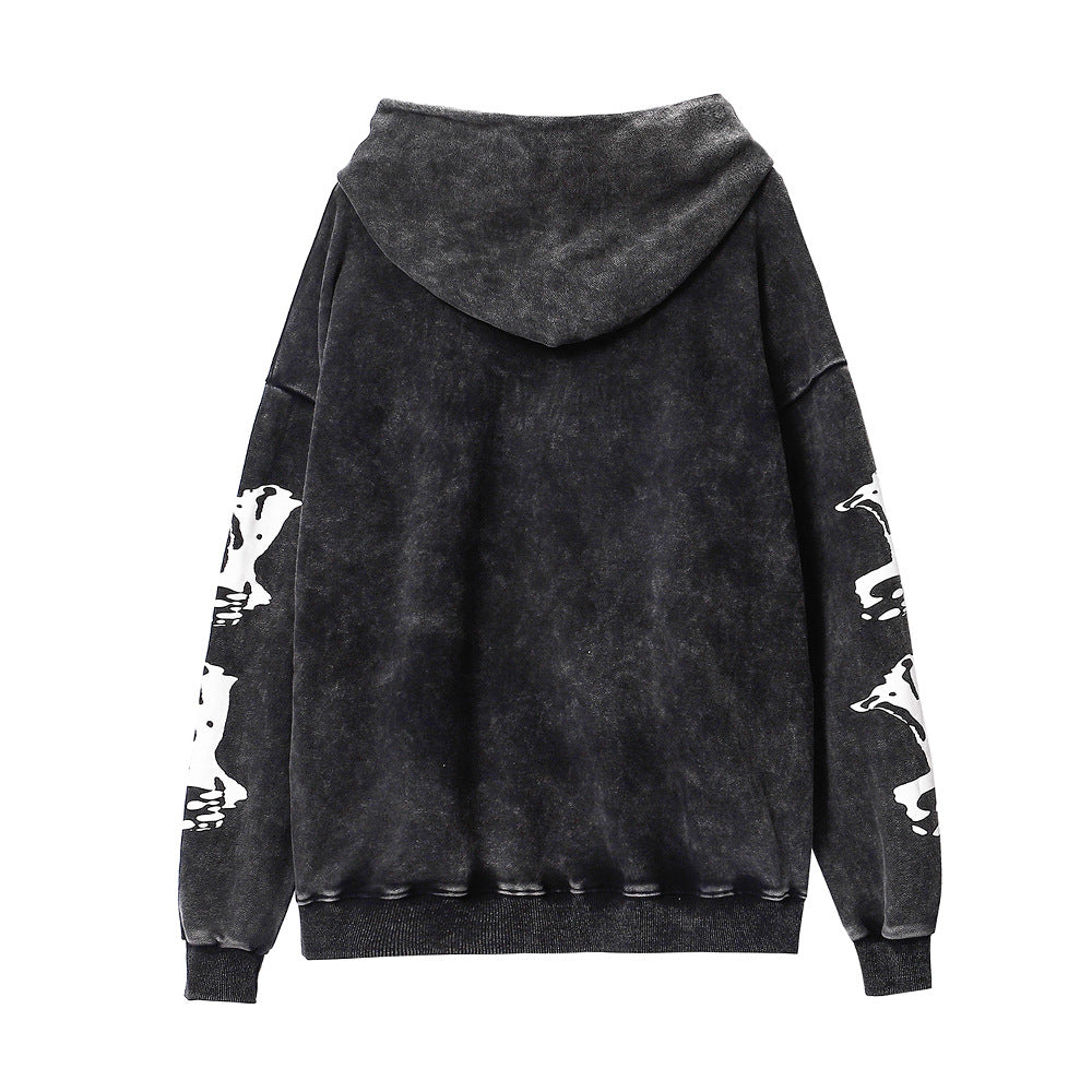 Design A Small Group Of People To Wash And Make Old Black Belt Hoodies