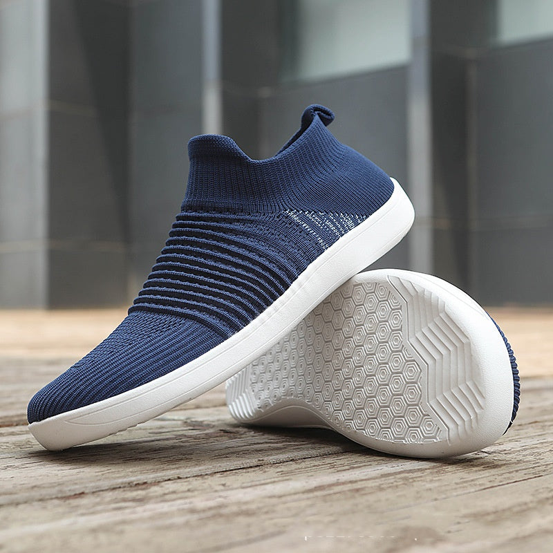 Wide Toe Shoes Bare Feet Sneaker Plus Size Men's Shoes