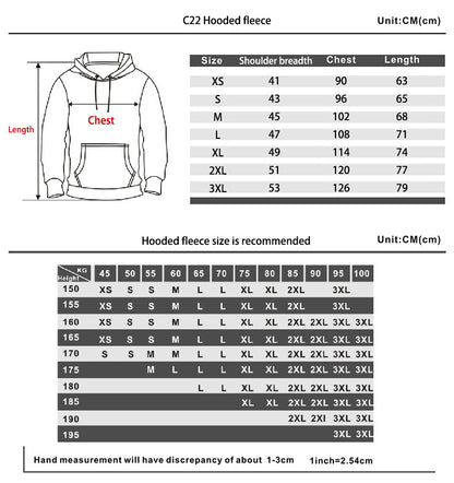 Anime Print Men's And Women's Hoodies Harajuku Street Fashion Hooded Sweatshirt